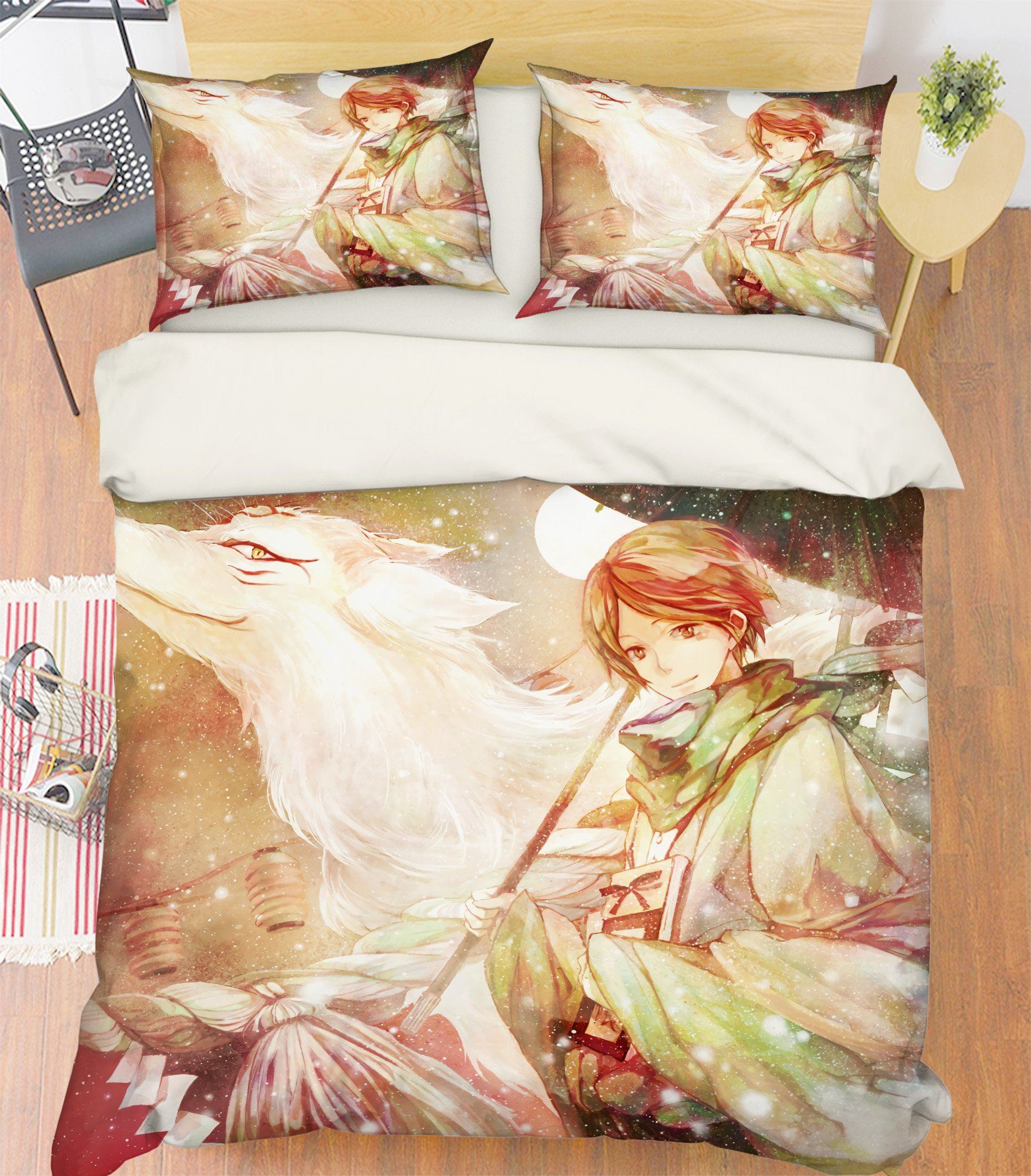 3d Natsume 3 Anime Bed Pillowcases Quilt Anime Aj Wallpaper