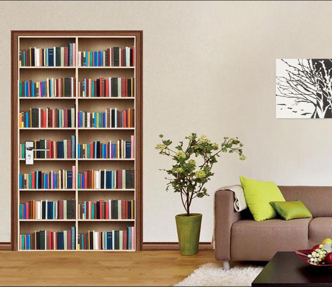 3d Put The Book Cabinet Door Mural Aj Wallpaper