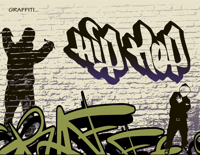 hip hop graffiti background