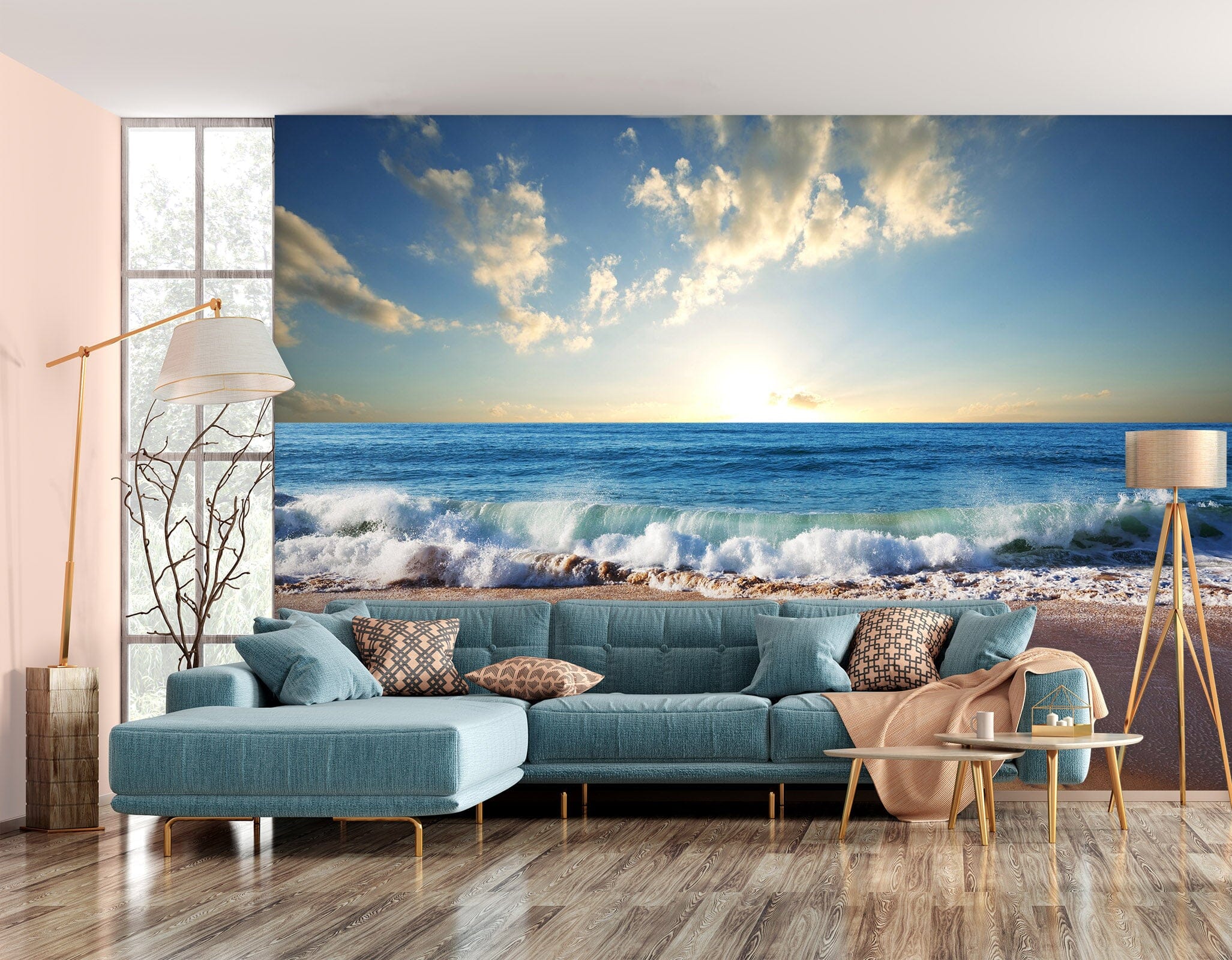 3D Ocean Beach 138 Wall Murals | AJ Wallpaper