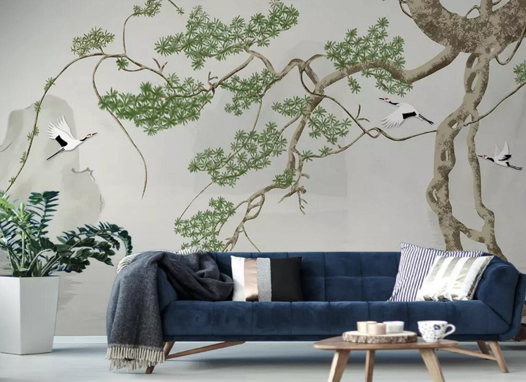 3D Tree Crane WC432 Wall Murals | AJ Wallpaper