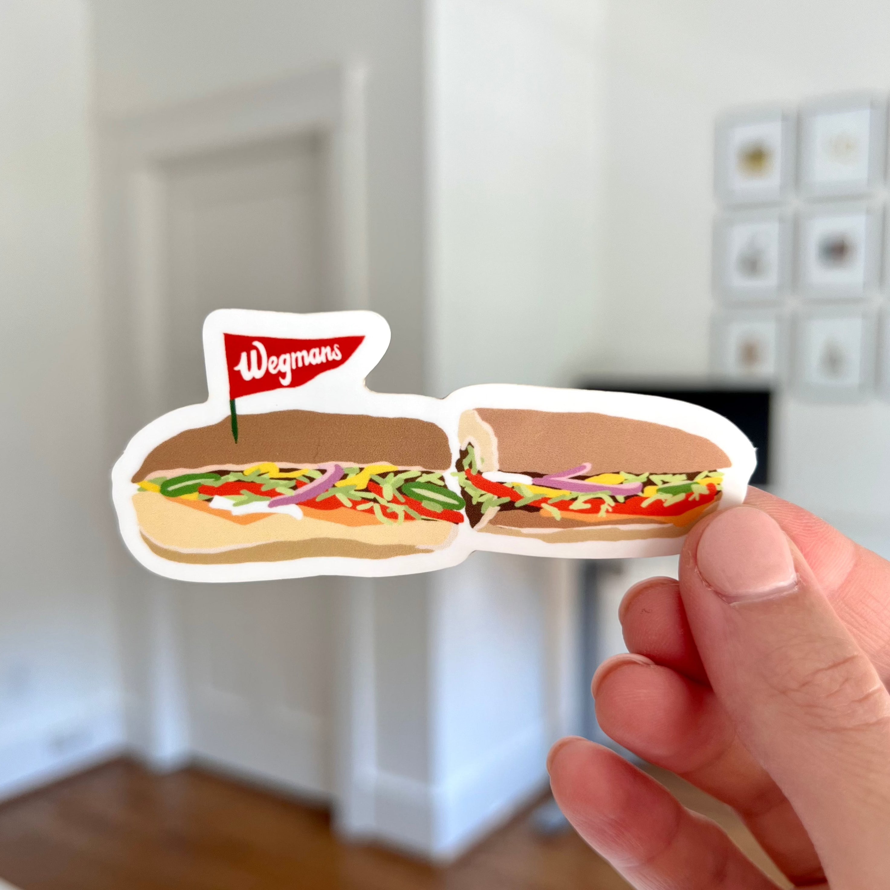 Waterproof Vinyl Sticker, Wegmans Sub