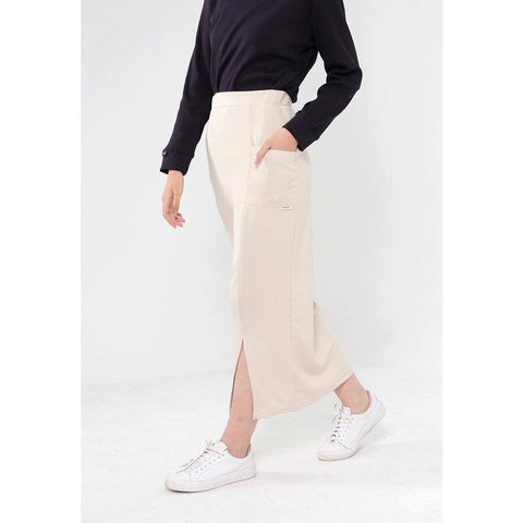 HARDWARE GILL FITTED MAXI SKIRT WITH SLIT