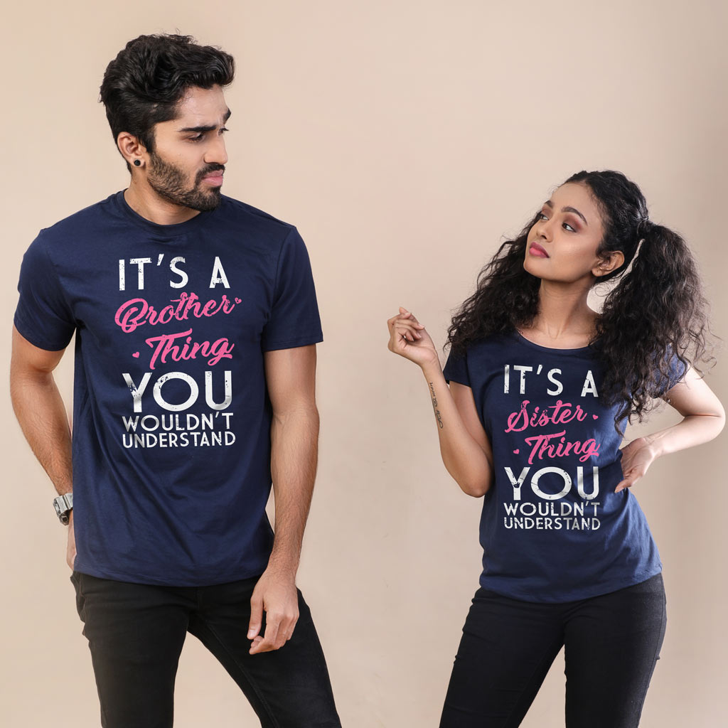 Brother-Sister Thing Adult Siblings Tees