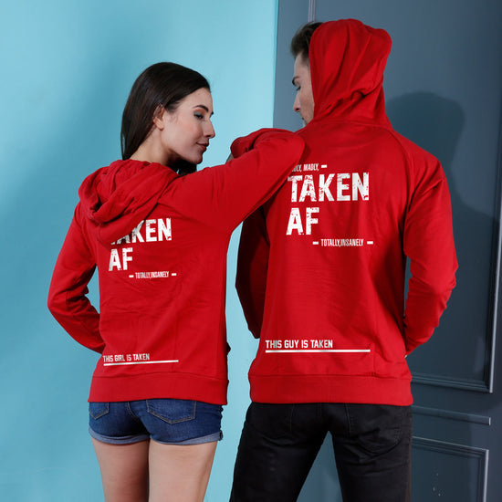 red couple hoodies