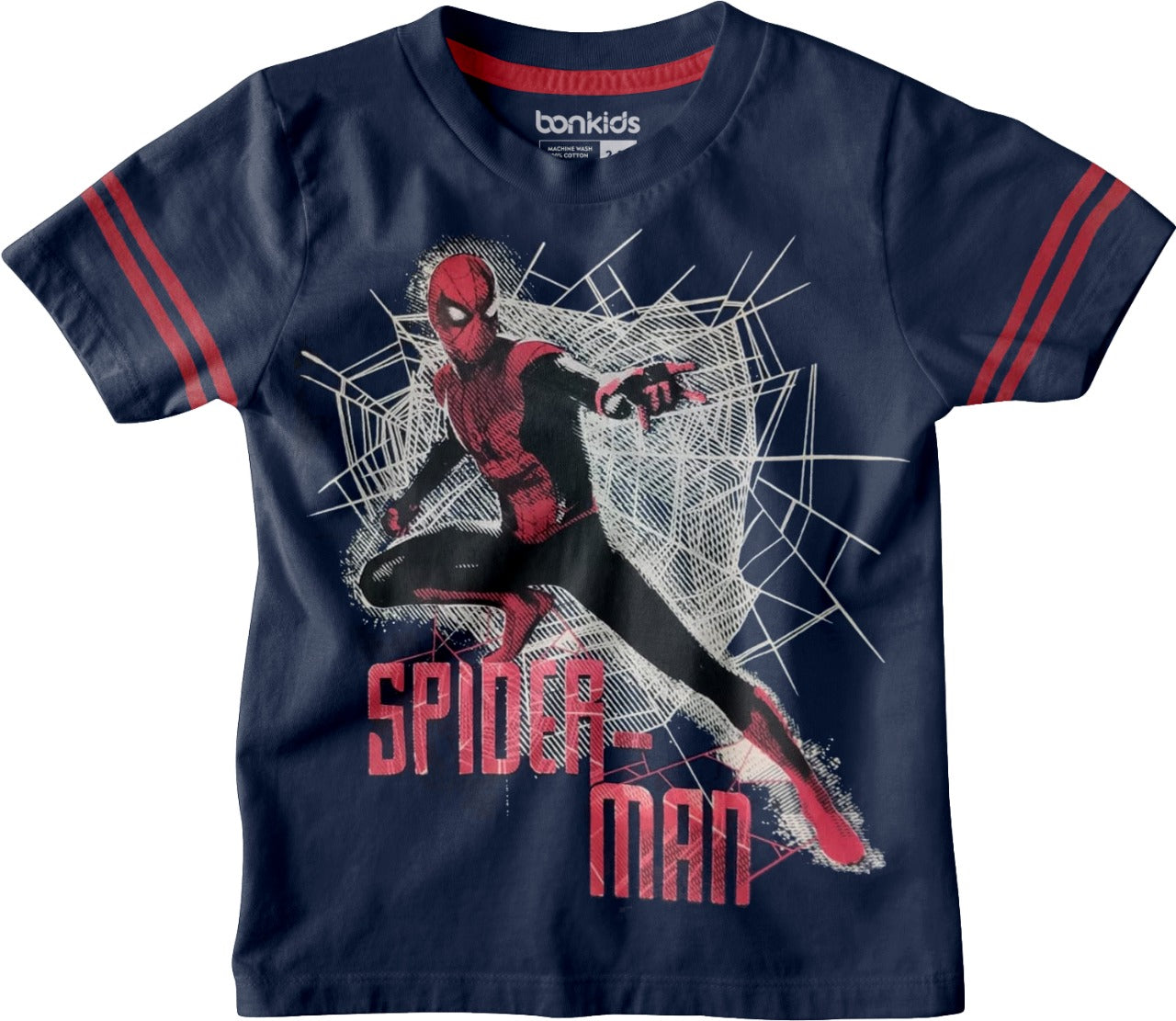 Spiderman Navy Boys Tshirt