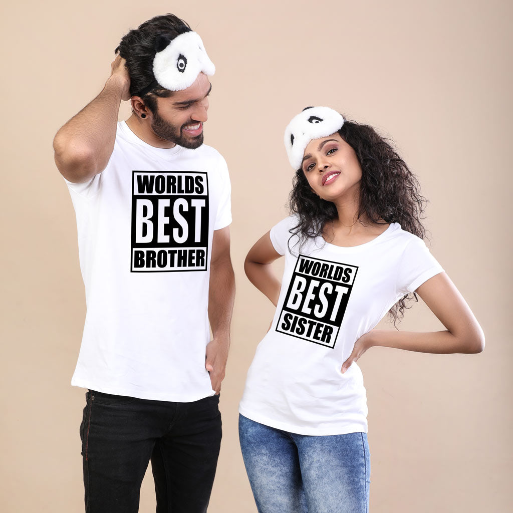 Worlds Best Brother & Sister Tees