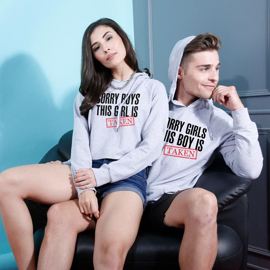 Sorry We Are Taken, Hoodie For Men And Crop Hoodie Women