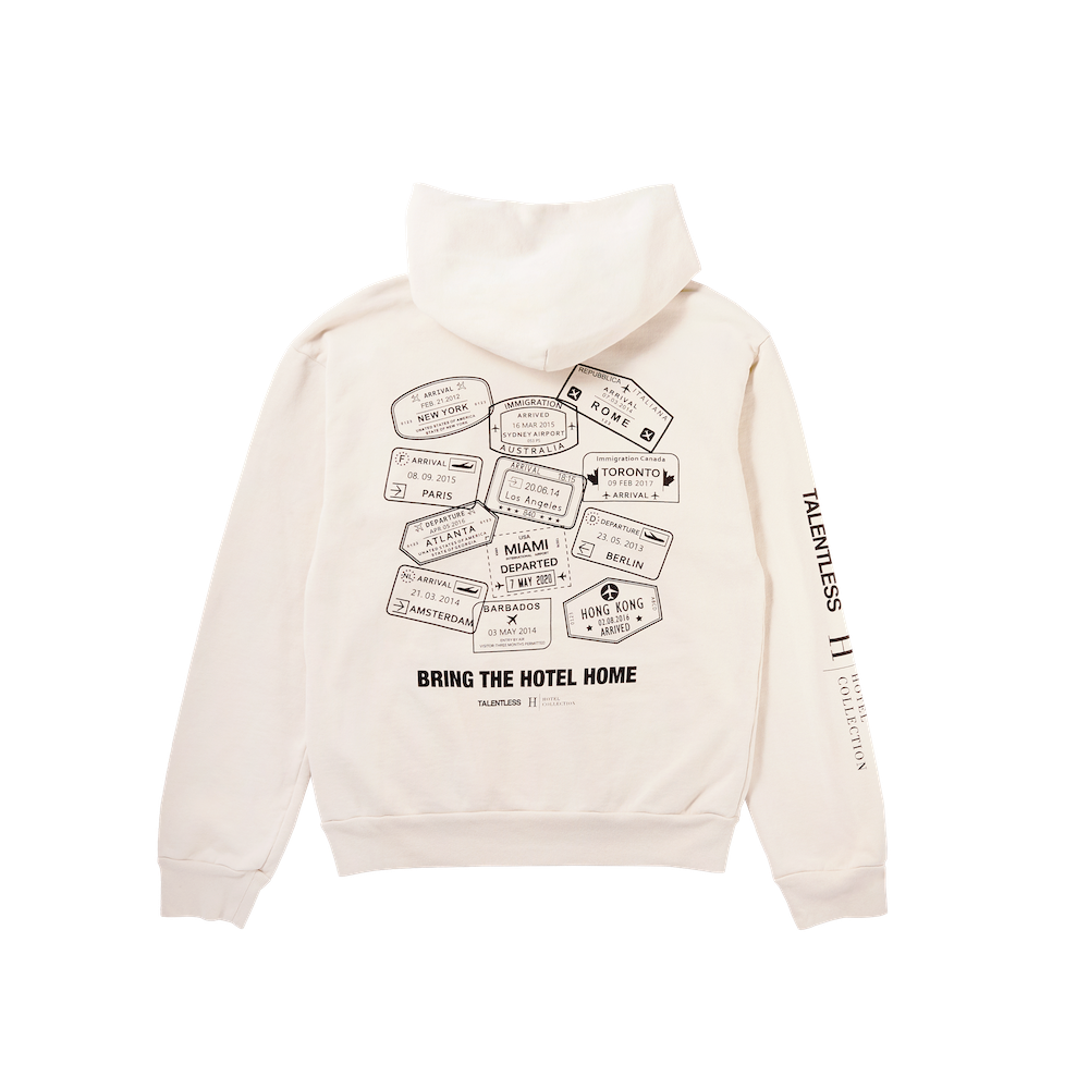 Mens Passport Stamps Hoodie