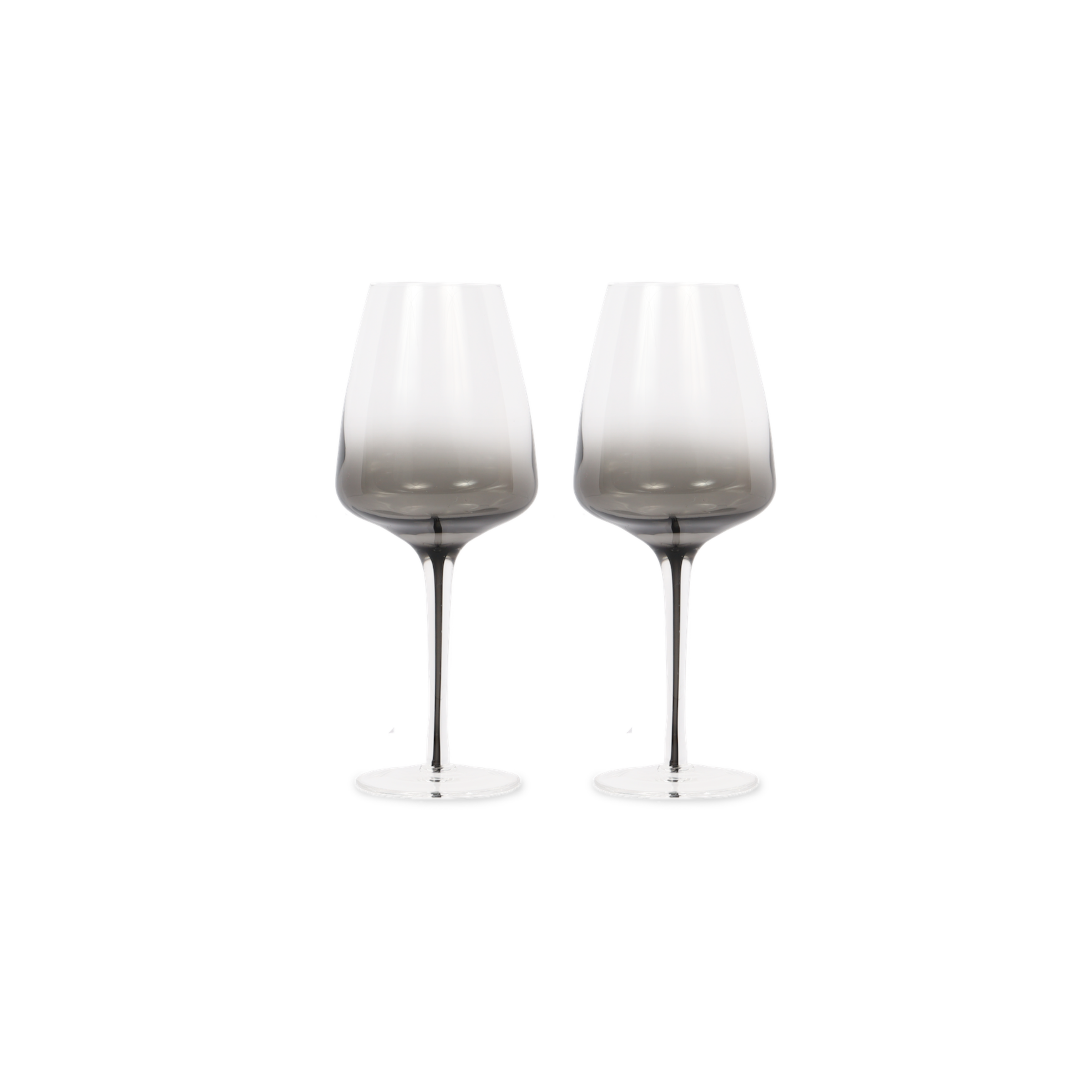 Porsha Smoked Stemware Wine Glass Set