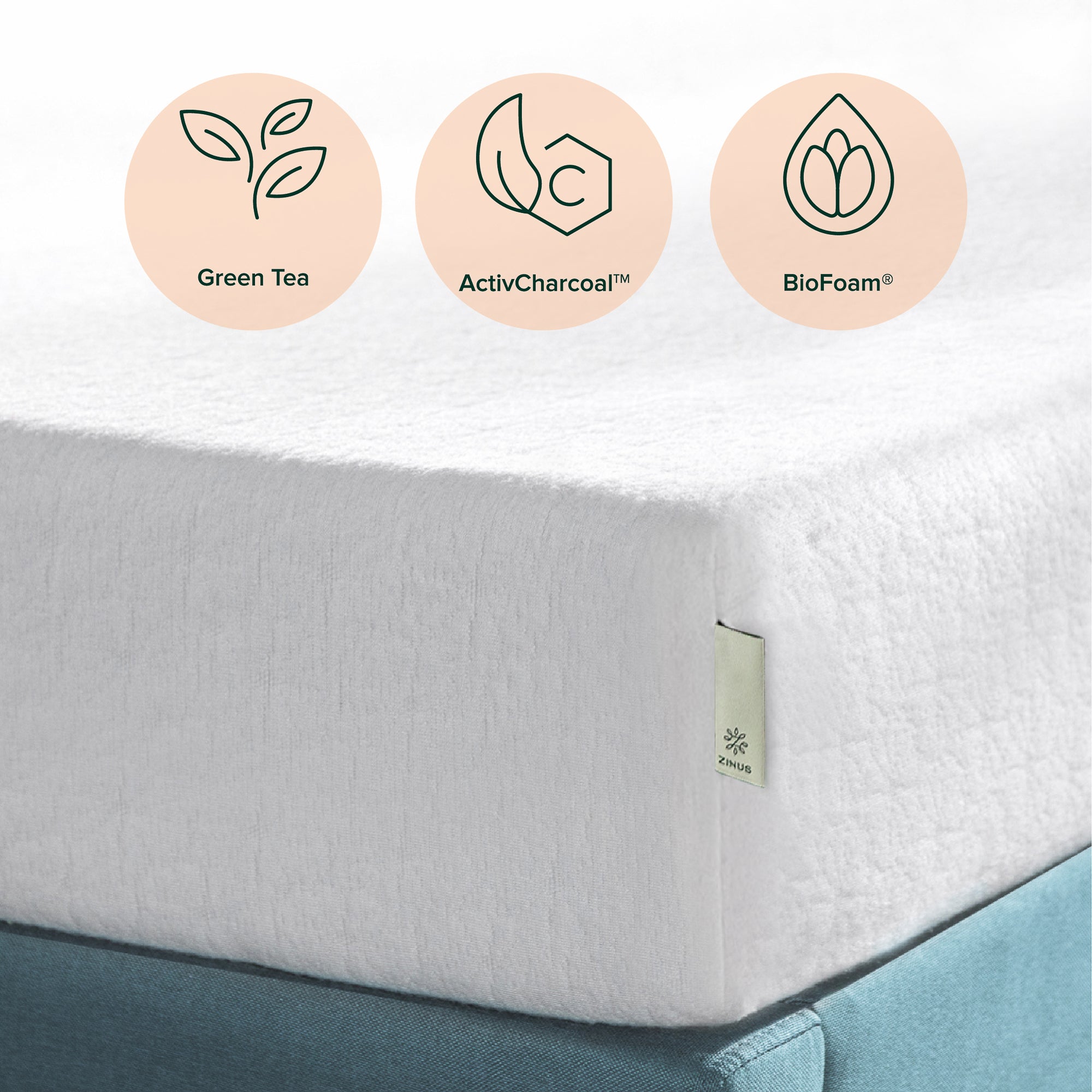 Zinus 15cm Green Tea Memory Foam Mattress (6