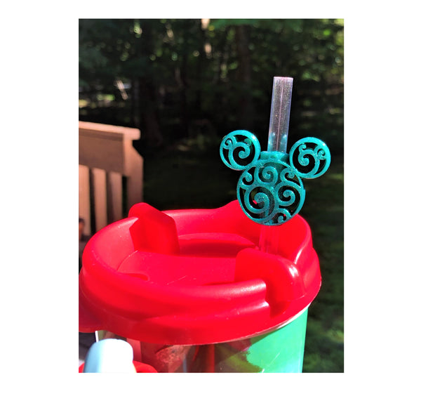 Disney Christmas Straw toppers are available. Decorate your