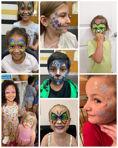 Traditional hand face painting