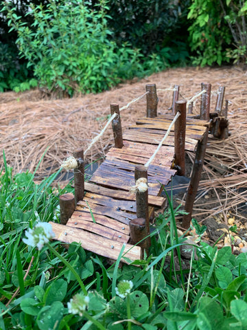 Troll bridge for our fairy garden