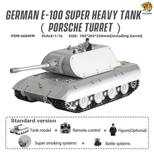 HOOBEN German 1/16 E100 Super Heavy Tank Panzerkampfwagen E-100 Gerät 383 TG-01 super-heavy tank World War II 6606