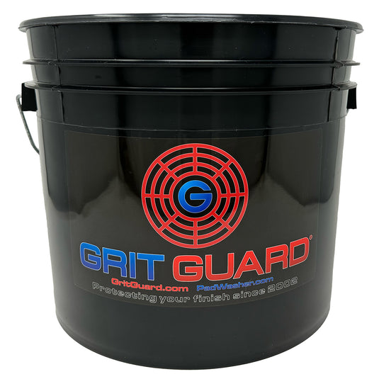 Bucket Kit Five Colored 5 Gallon Buckets with Matching Gamma Seal Lids (One Each Blue Red Yellow White Black)