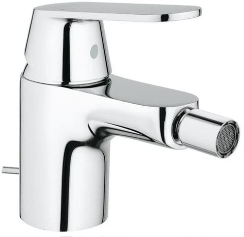 GROHE 23138000 Eurocube Bidet Tap (Pop-Up Waste and Ball-Joint Spout)