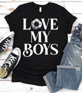 I Love My Boys Football Fathers Day T-shirt