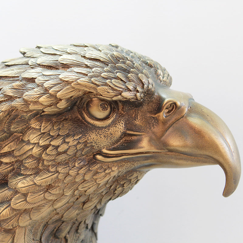 Antique Bronze Eagle Head Statue – Glam and Cozy