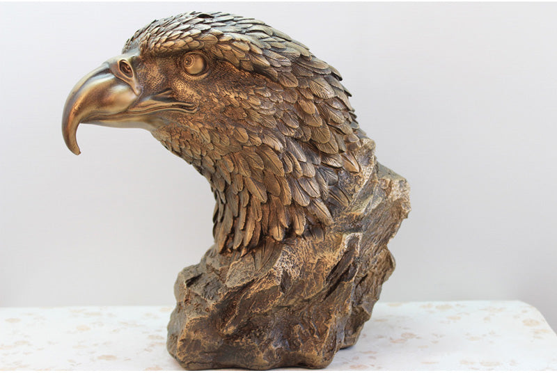 Antique Bronze Eagle Head Statue – Glam and Cozy