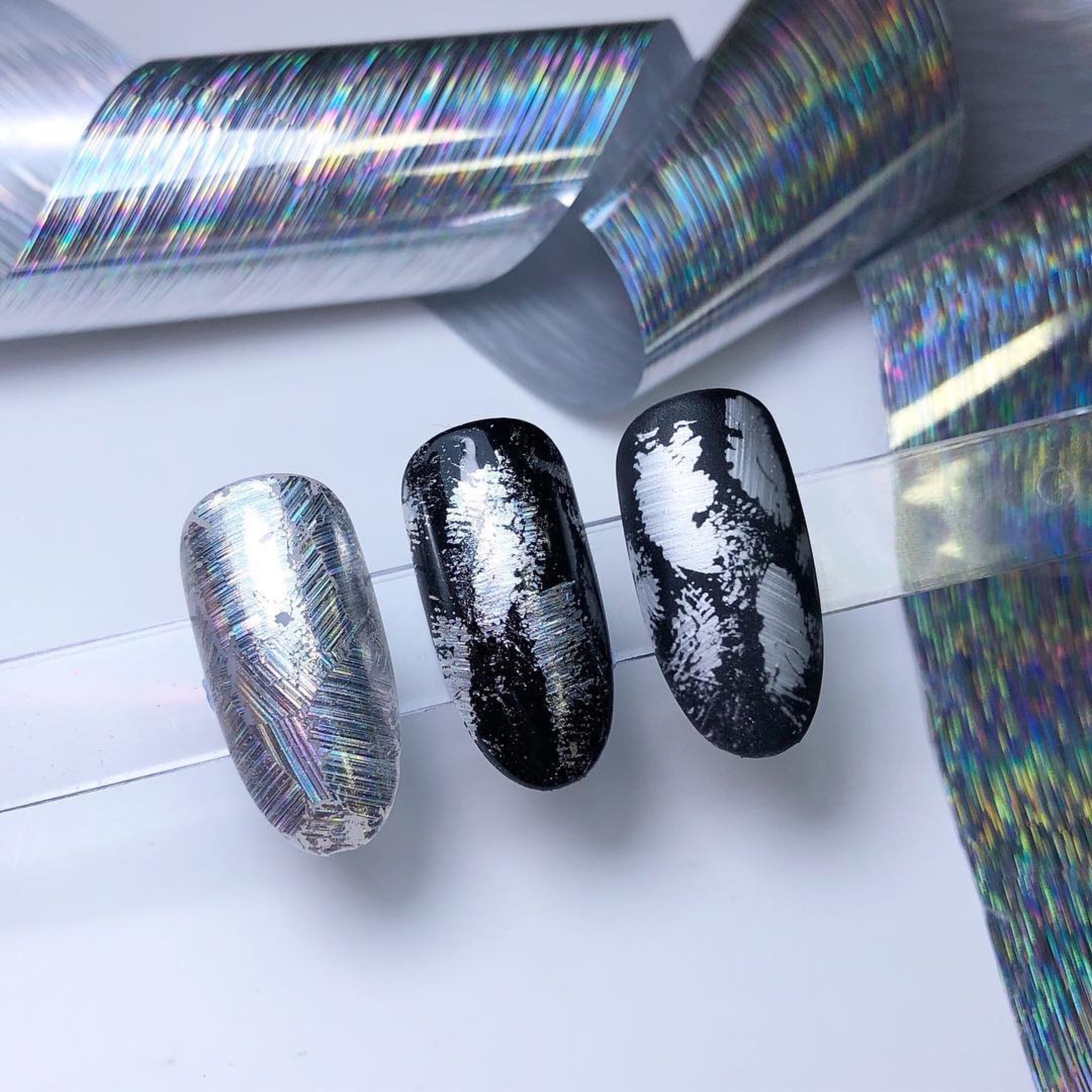 Zoo Nail Art Transfer Foil - Northern Lights Holographic White Gold - Nail  Mart USA