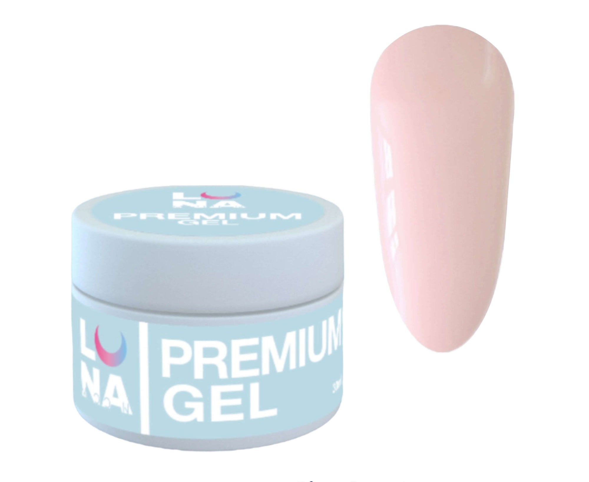 Luna Premium Builder Gel 8, 30 ml - Lilac Nude - Nail Mart USA