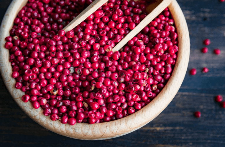 What are Pink Peppercorns made of?