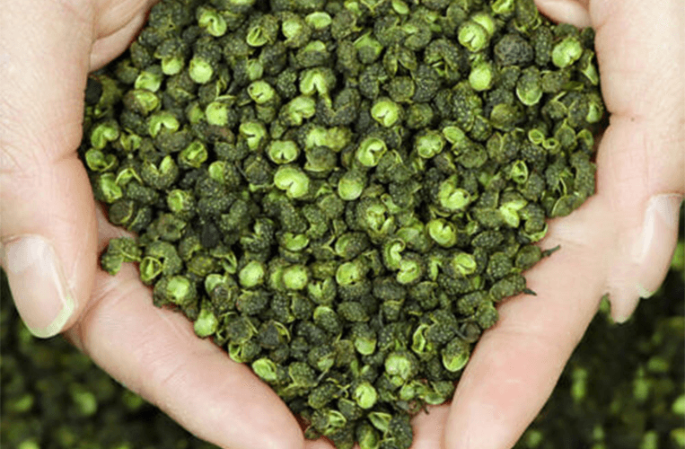 Sichuan Green Peppercorns taste fresh, perky, and piquant