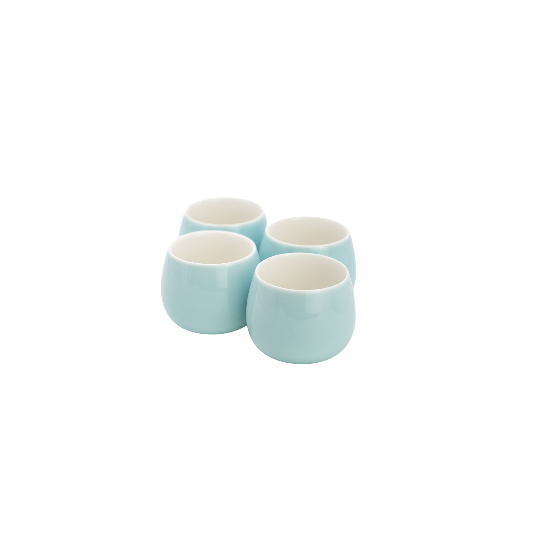 Tea Pot Set (Blue) with Organic Oolong Green Tea