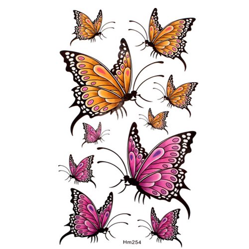 GetUSCart Fanoshon Butterfly Tattoos for Kids 14 Sheets Flower Fairy  Princess Temporary Tattoo Stickers for Girls Women Adults Fake Elf with  Wings Birthday Body Decoration Party Favor Supplies
