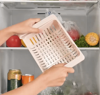 Ahorro de espacio en el refrigerador, organizador, almacenamiento de portaobjetos y rejilla (cant. 1) – The Wise Store