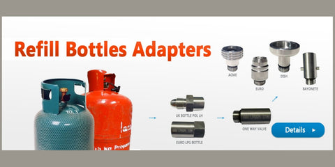 Gas bottle, refil, adapters, adaptors, autogas, calor gas, pol, direct, bottle, european, gas, pump