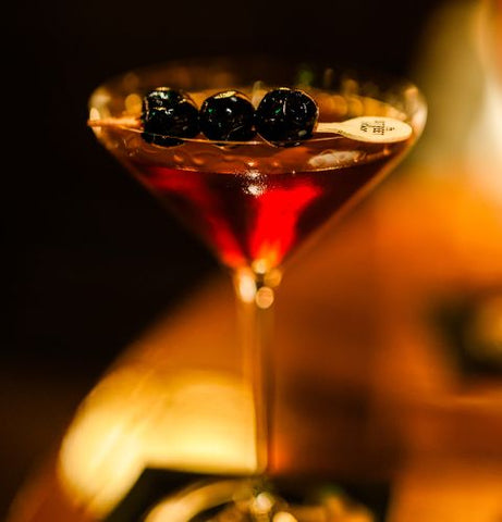 Cocktail garnishes with cherries