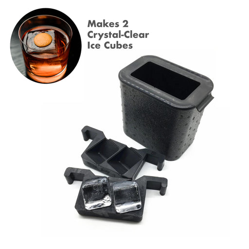 Clear Ice Cubes, Make 8 Whiskey King Cubes