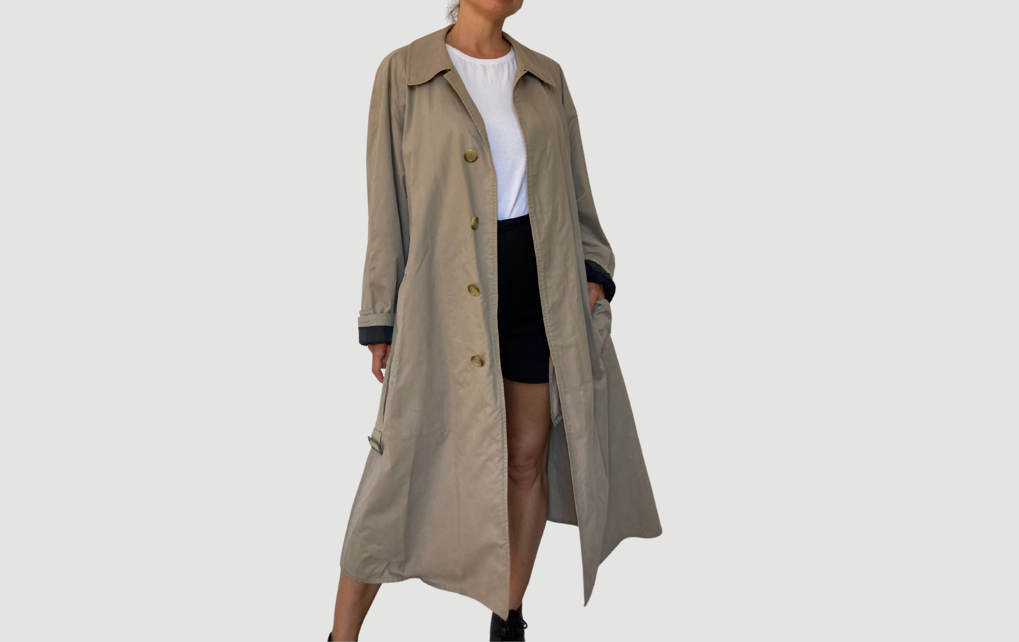 burberry trench coat with writing