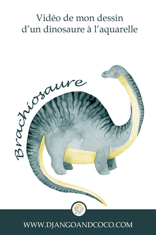 dinosaure aquarelle article