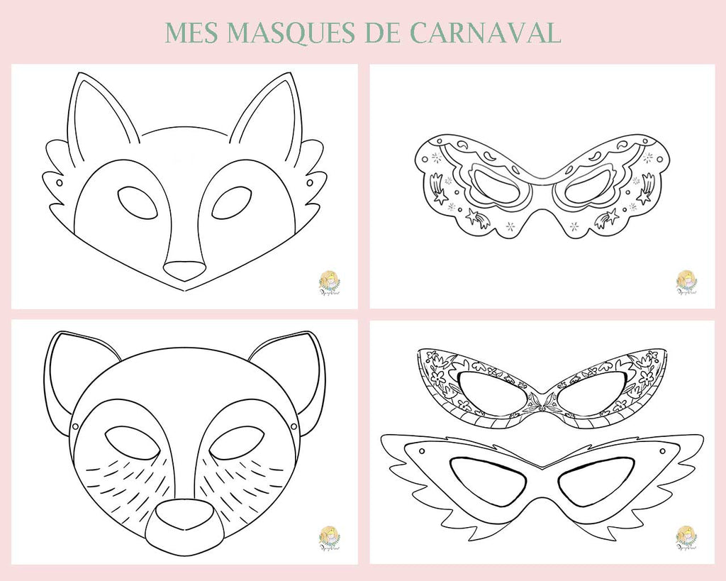 Masques de carnaval à télécharger