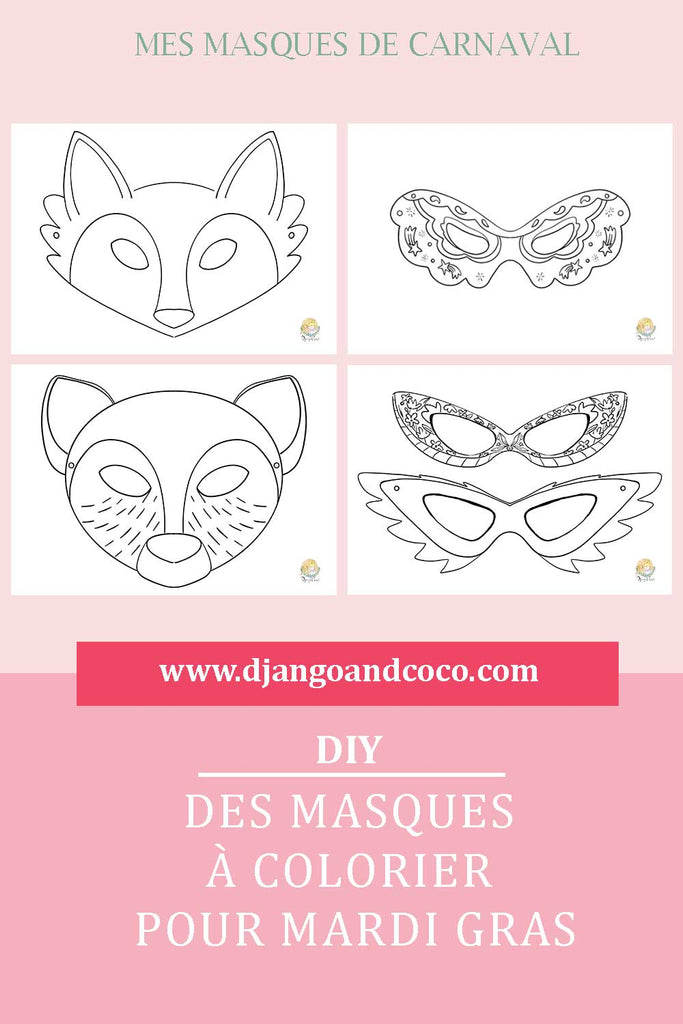 DIY Masques de carnaval Pin