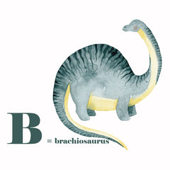 dinosaure brachiosaure aquarelle