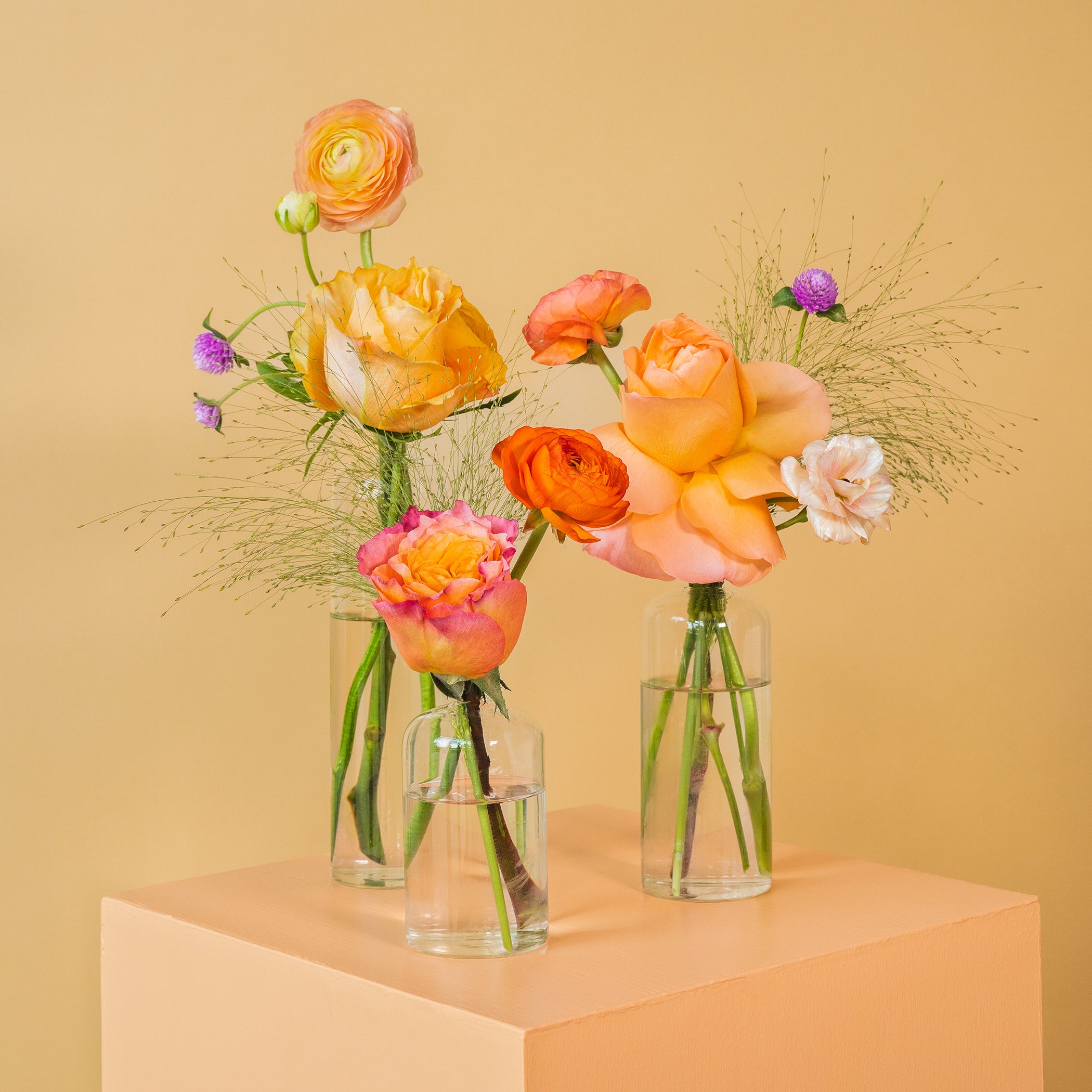 Bud Vase Trio – JJ's Flower Shop
