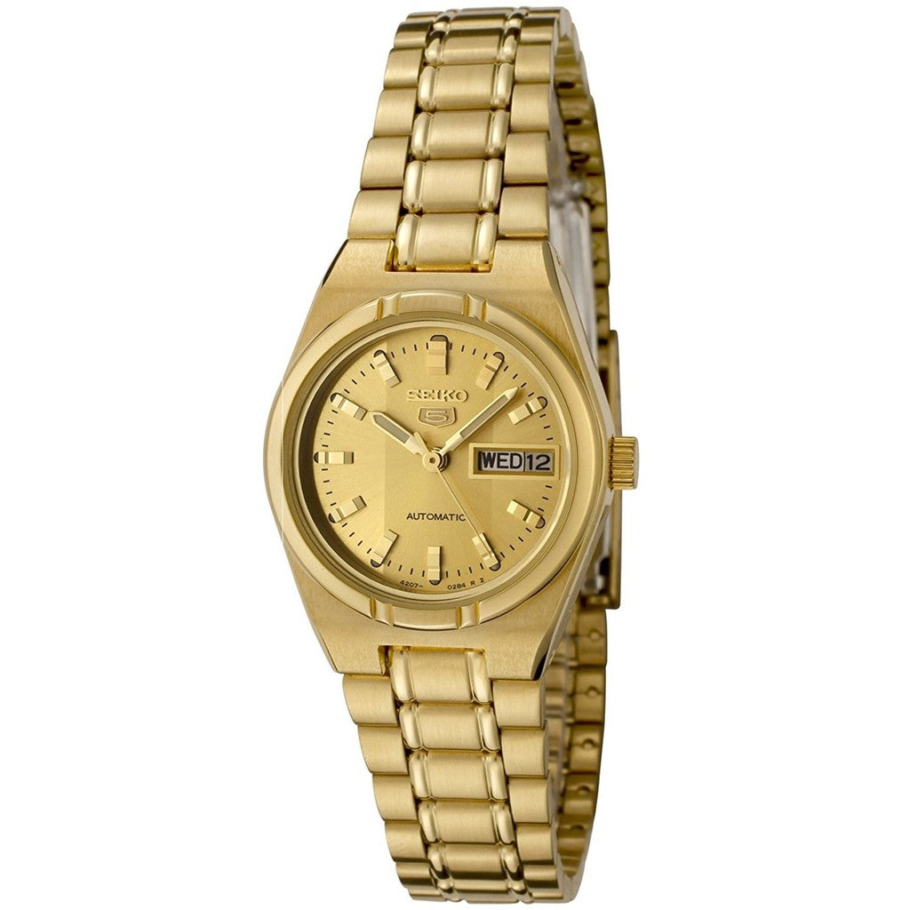 SEIKO 5 Gold Tone Womens Automatic Original Watch SYM600K1 – Ocampo's Fine  Jewellery