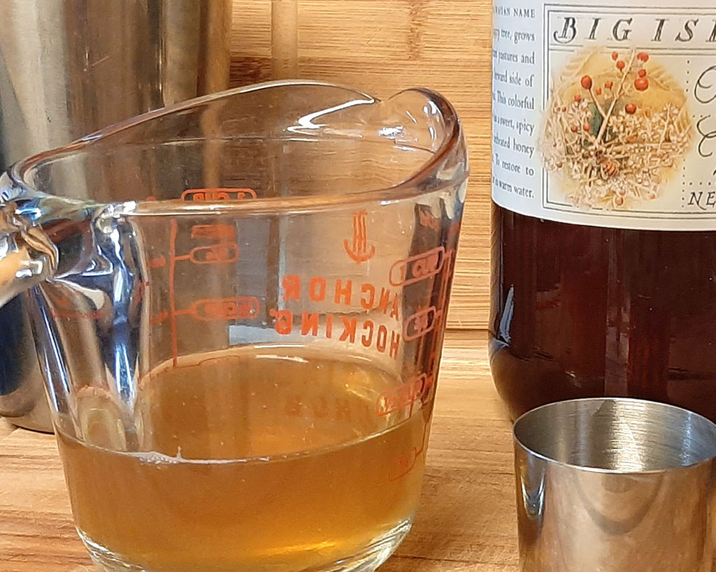 raw honey simple syrup