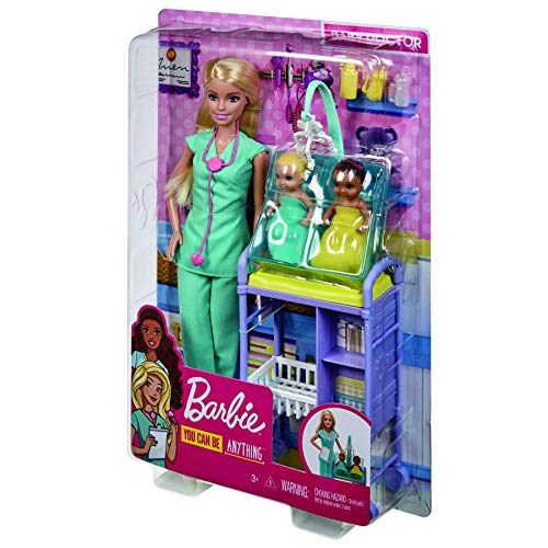 Barbie Careers - Baby Doctor Doll and Playset, 2 Infant Dolls & Themed –  Souvenirs