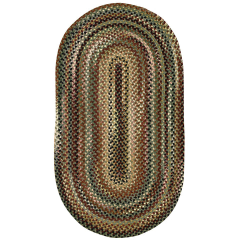 Irvins Tinware: Homestead 5x7-ft Oval Braided Rug