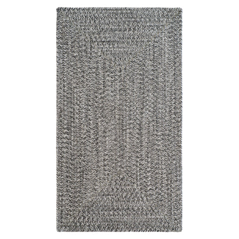 7' x 9' American-Made Bear Creek Rectangular Braided Wool And Nylon Blend  Rug - Gray Multi