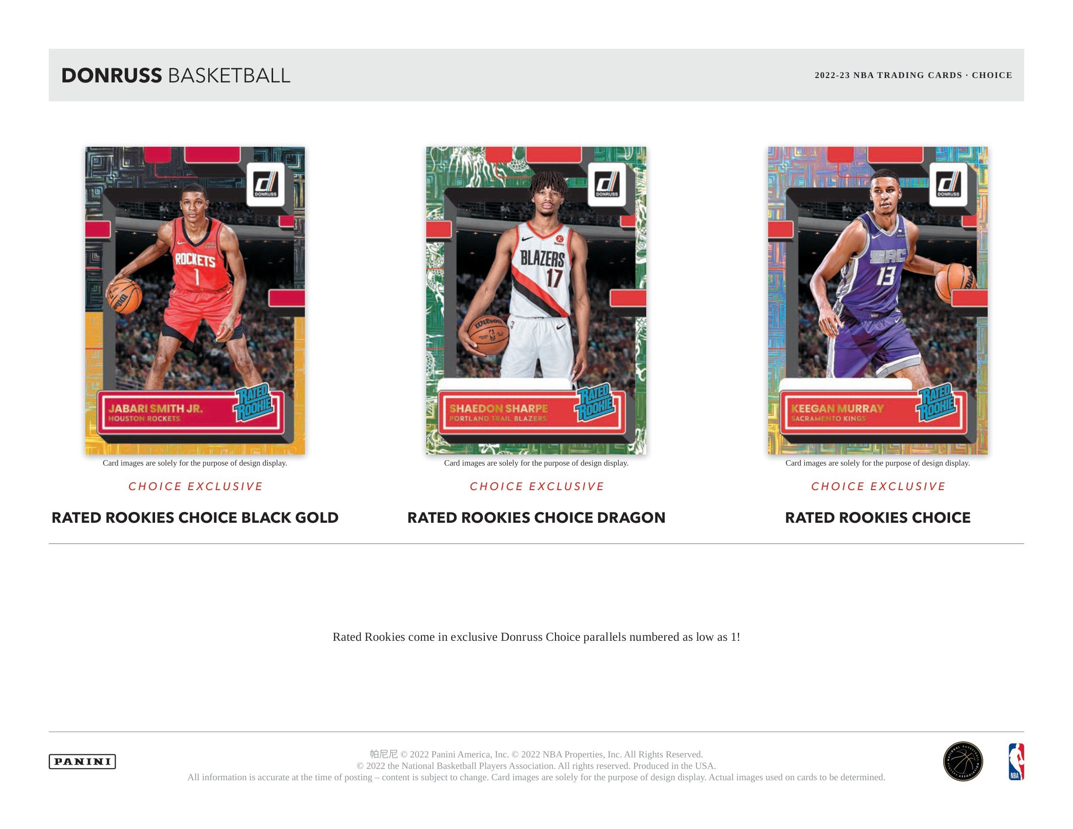 2022-23 Panini Donruss Choice Basketball Hobby – CB Hobby