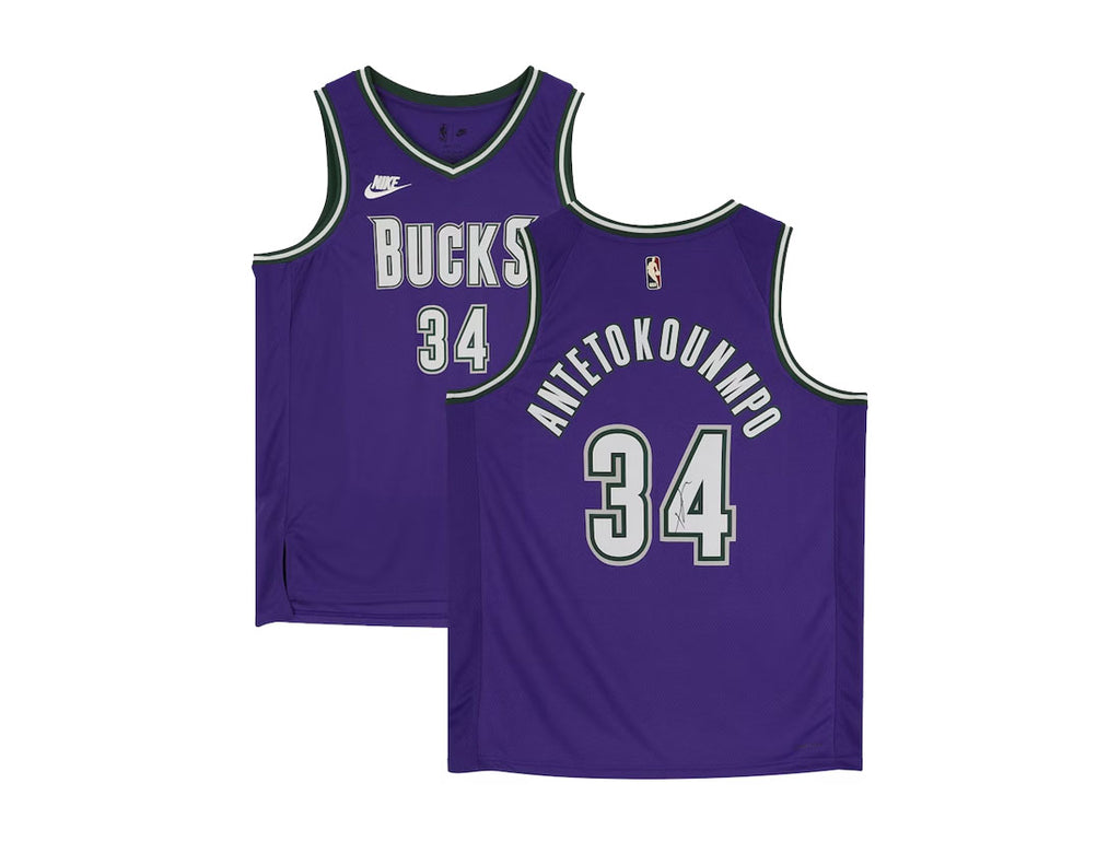 Giannis Antetokounmpo Milwaukee Bucks Nike Swingman Jersey - Classic  Edition - Purple