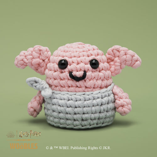 The Woobles Beginner Crochet Amigurumi Kit - Axolotl