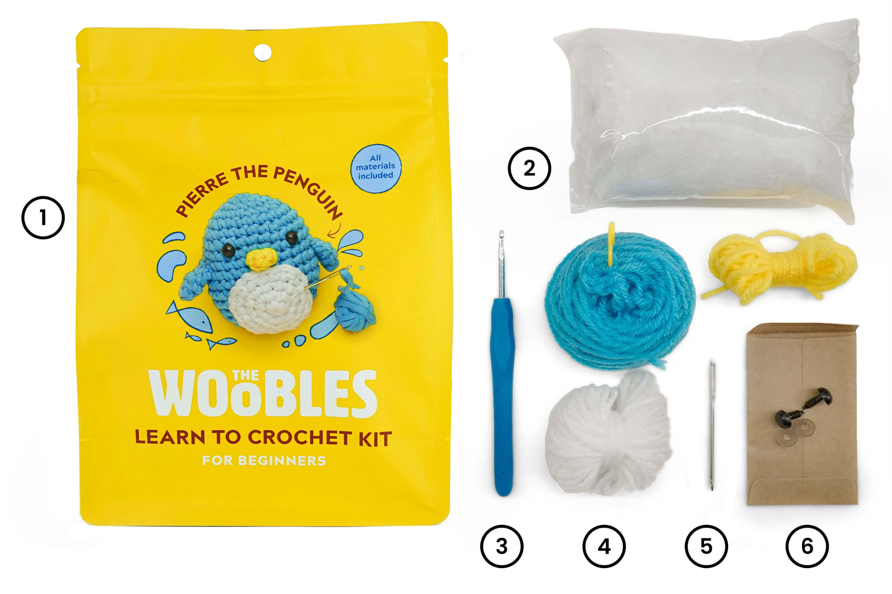 The Woobles kits are a perfect way to start crocheting because everyth