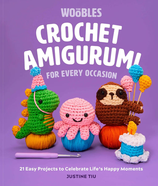 Photo of book cover reading “Crochet Amigurumi for Every Occasion”